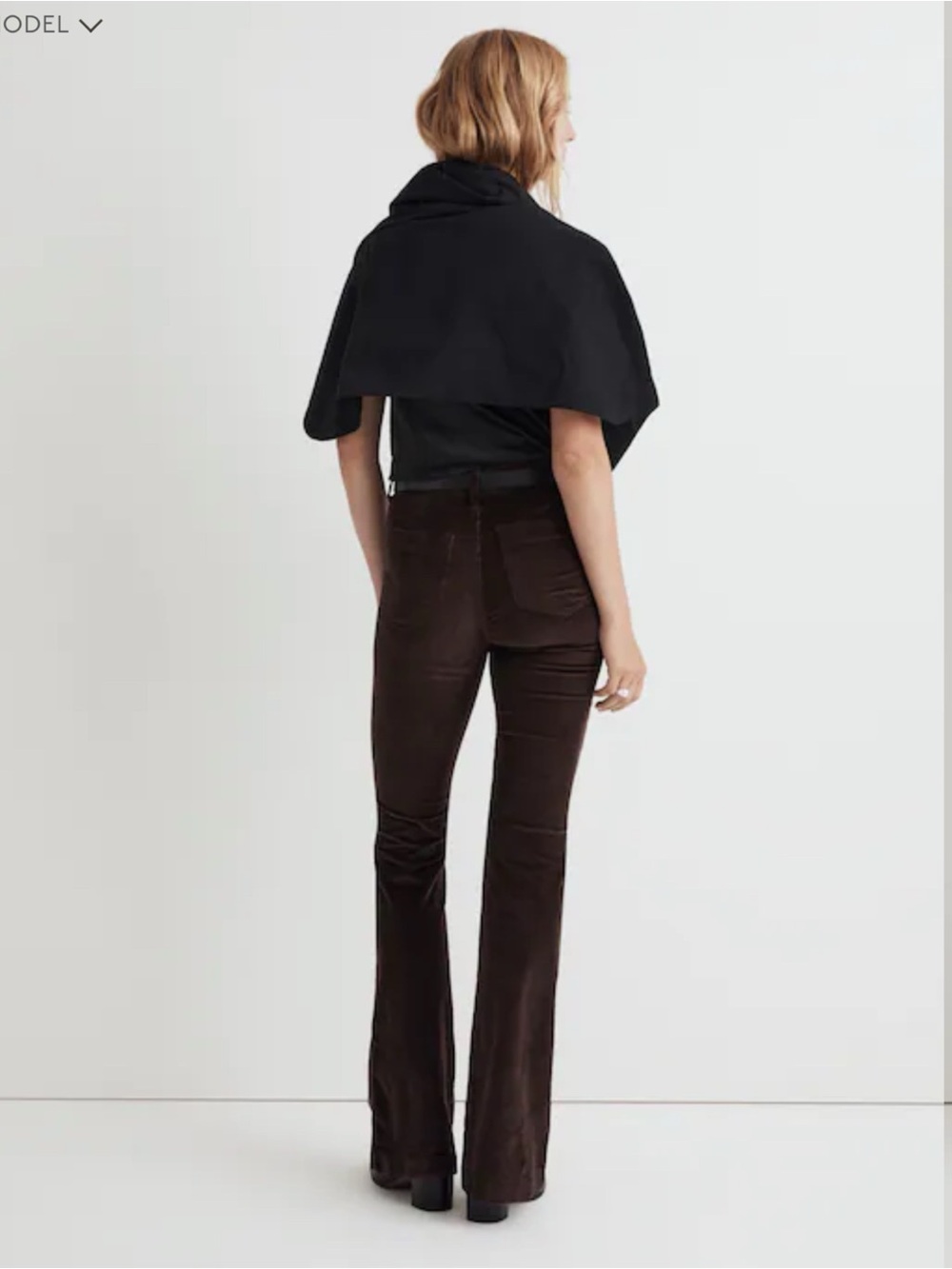 NWT Madewell Perfect Vintage Pant in Corduroy Dark Coffee 29 - Picture 2 of 10